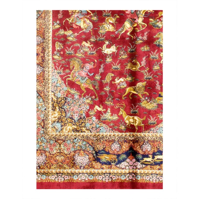 Viscose on a cotton foundation with a medallion 80-Raj quality This rug has a dense, soft pile, and excellent quality, to...