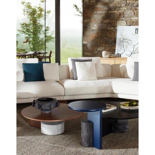 Black Low Sengu Table in Marble & Wood by Patricia Urquiola for Cassina, Italy For Sale - Image 8 of 18