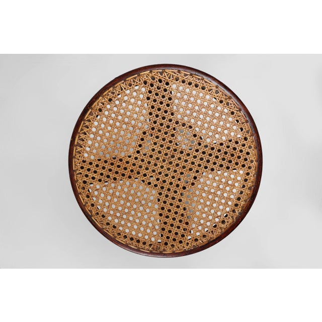 Brown Austrian Piano Stool in Beech and Bentwood by Michael Thonet for Thonet, 1890s For Sale - Image 8 of 12