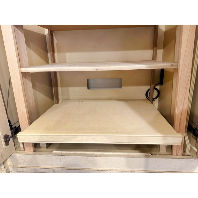 Media Armoire With Mirrored Cabinet Doors For Sale - Image 10 of 12