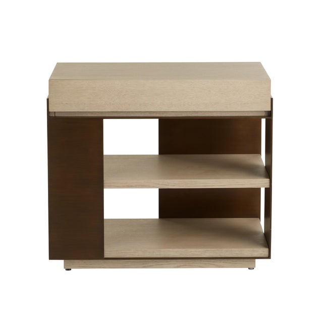 Arteriors Home Arteriors Home Norwich Gray Oak Side Table For Sale - Image 4 of 10