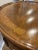 Vintage Baker Furniture Queen Anne Burl Walnut Round Accent Table | Georgian Style Carved Shell Side Table With Drawer For Sale - Image 12 of 12