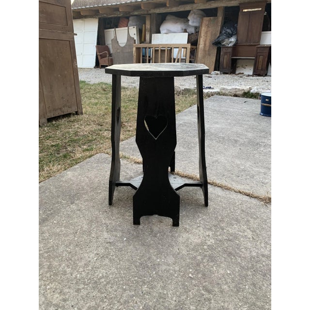 Hand painted black Occasional Table.