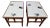 1950s Matching John Wisner Ficks Reed Co. Far Horizons Tile Top End Tables - a Pair For Sale