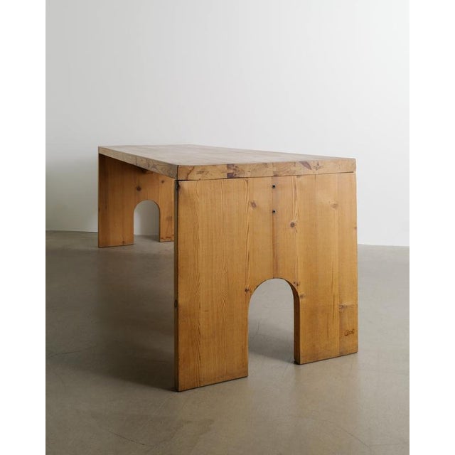 Dining Table in Pine by Mario Ceroli for Poltronova, 1970s For Sale - Image 4 of 9