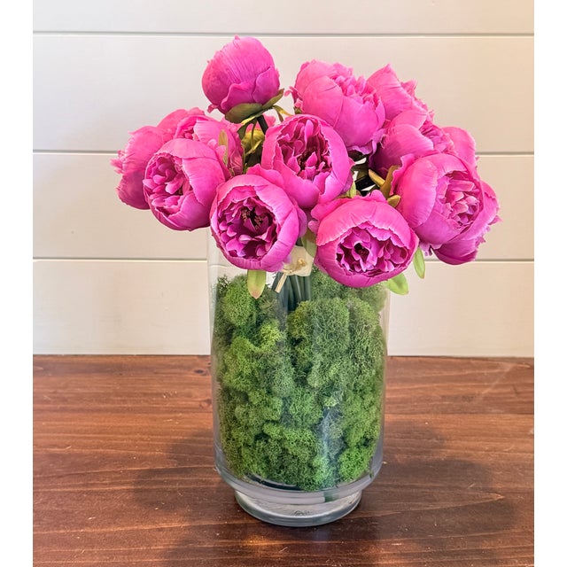 2020s Palm Glass Peony Bloom For Sale - Image 5 of 6