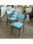 Blue Skai Chairs, 1960, Set of 4 For Sale - Image 3 of 16