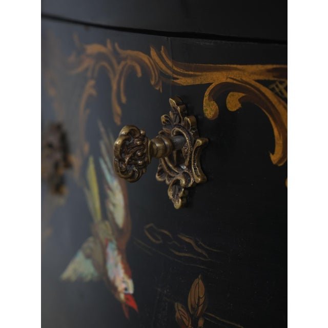 Vintage French Louis XV Style Chinoiserie Painted Commode Chest For Sale In Philadelphia - Image 6 of 18