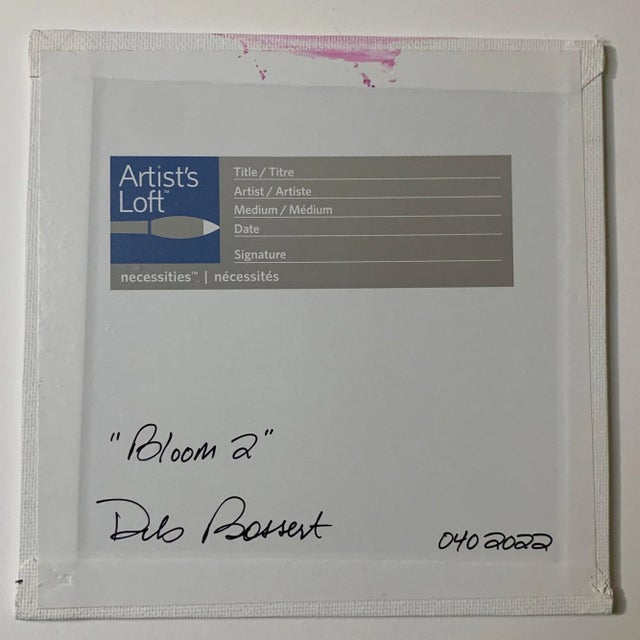 2020s "Bloom 2" Contemporary Impressionist Botanical Still Life Painting by Deb Bossert For Sale - Image 5 of 5