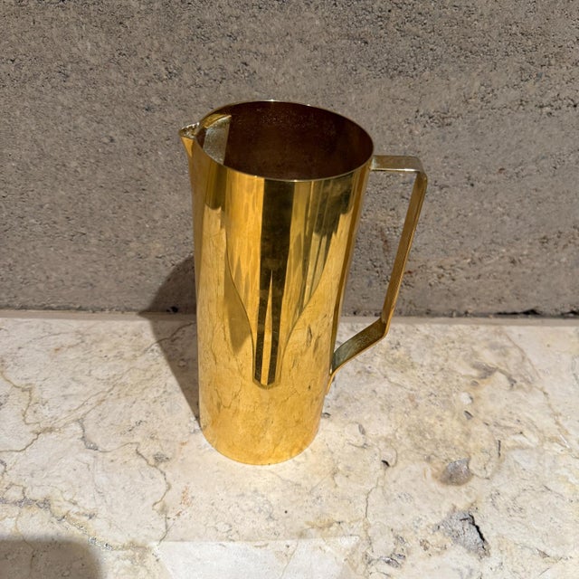 Swarovski Valerio Albarello Gold Plated Pitcher Hollywood Regency For Sale - Image 4 of 11