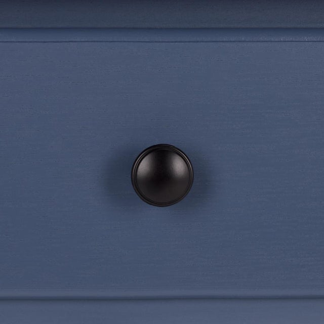 Early 21st Century Gomez 1 Drawer 1 Shelf Corner Table in Blue For Sale - Image 5 of 9