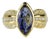Late 20th Century Maquis Sapphire Ring, Size 7 For Sale