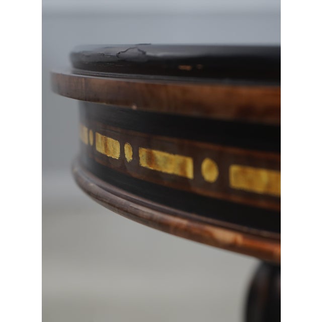 Maitland Smith Round Paint Decorated Chinoiserie Table For Sale - Image 10 of 16