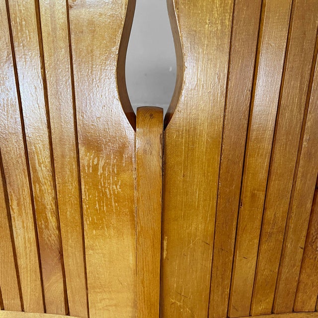 Italian Art Deco 2-Seater Folding Bench in Wood, 1930s For Sale - Image 12 of 18