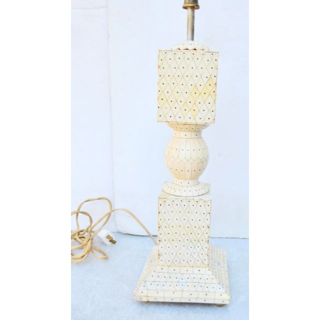 Mid 20th Century Vintage Indian Goa Table Lamp For Sale - Image 5 of 11