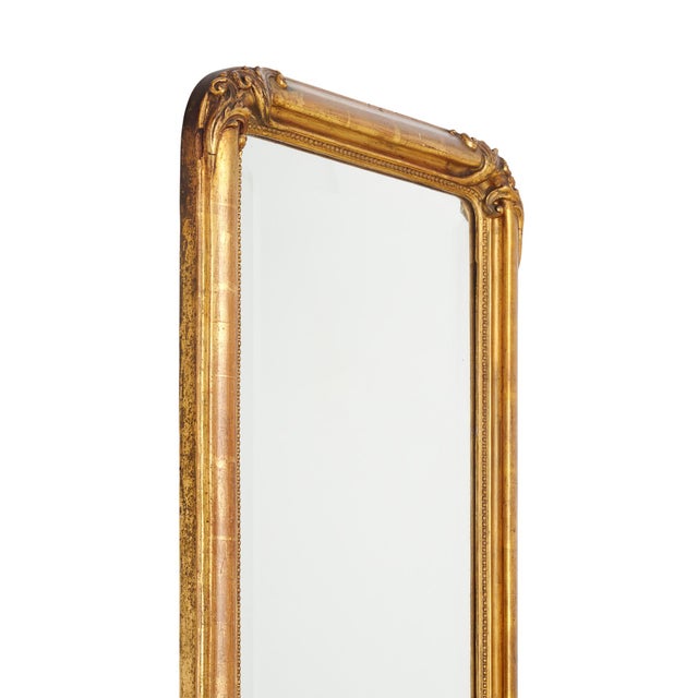 Traditional Second Empire Period Floor Mirror For Sale - Image 3 of 9