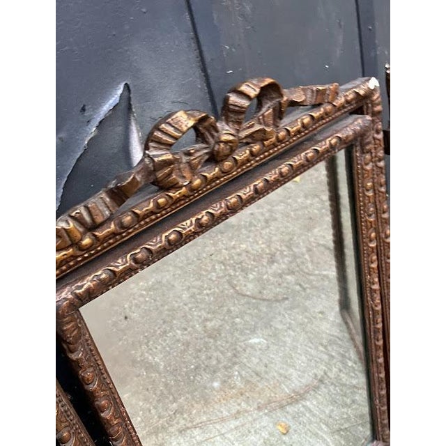 Victorian Gilt Swiveling 3Panel Vanity Mirror Chairish