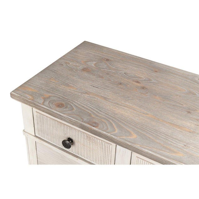 Wood White Painted Bungalow Dresser For Sale - Image 7 of 11