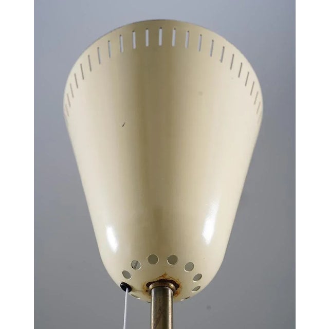 1940s Swedish Modern Uplight Floor Lamp in Brass attributed to Asea, 1940s For Sale - Image 5 of 8