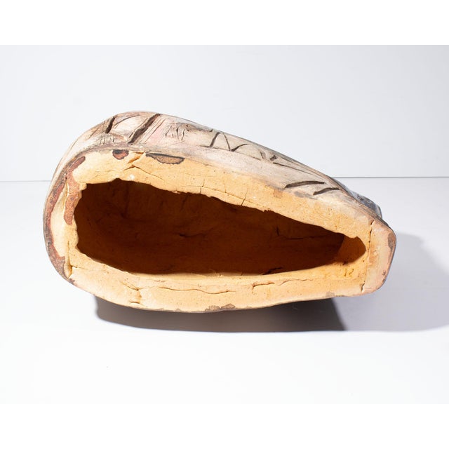 Brown 1988 Studio Pottery Sculpture by Mike Moran For Sale - Image 8 of 10