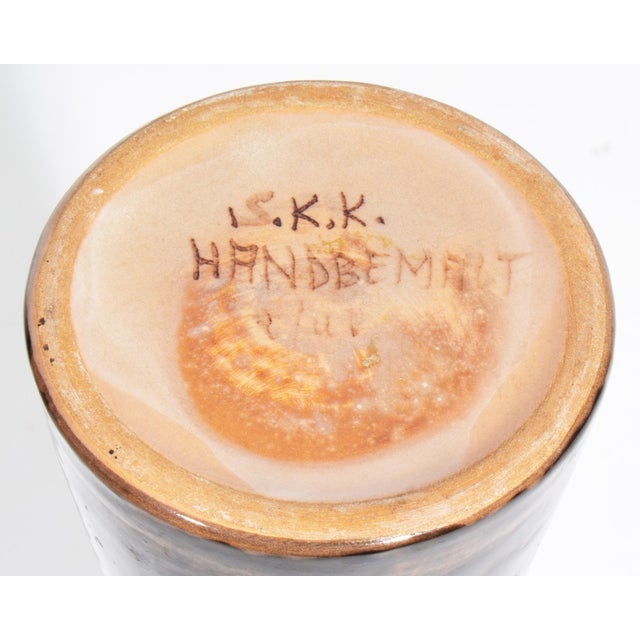 Ceramic Elio Schiavon Erhart s.k.k. Figural Ceramic Vase For Sale - Image 7 of 7
