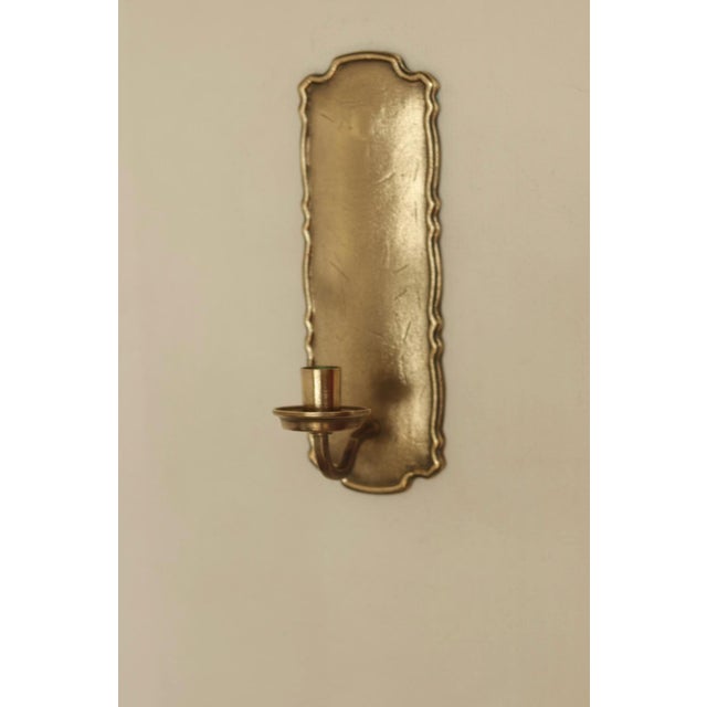 Mid-Century Swedish Brass Sconces from Scandia, Set of 2 For Sale - Image 4 of 14