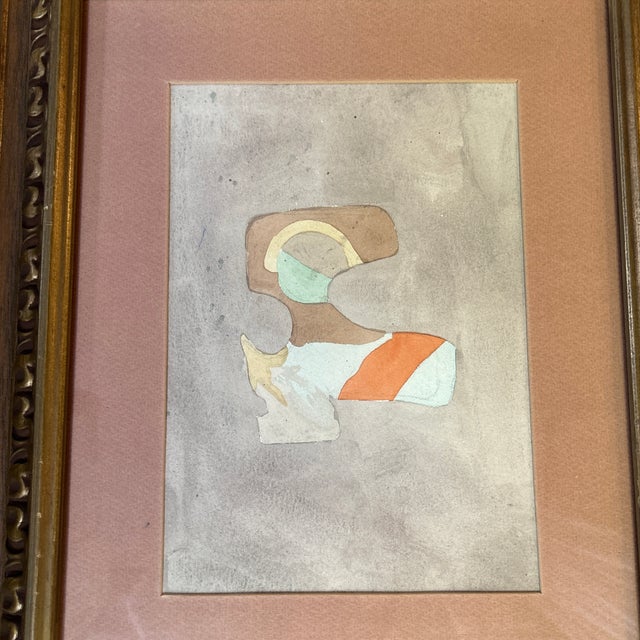 1950’s original abstract expressionist watercolor painting. Measures 14.75x17.75 overall. Check out my shop Robins Egg...