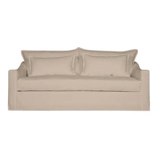 Moss Home Darcy Sofa 96", Safari Oatmeal For Sale