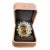 Bochic “Orient” Vintage Citrine, Peridot & Rhodolite Ring Set In 18K Gold & Silv For Sale