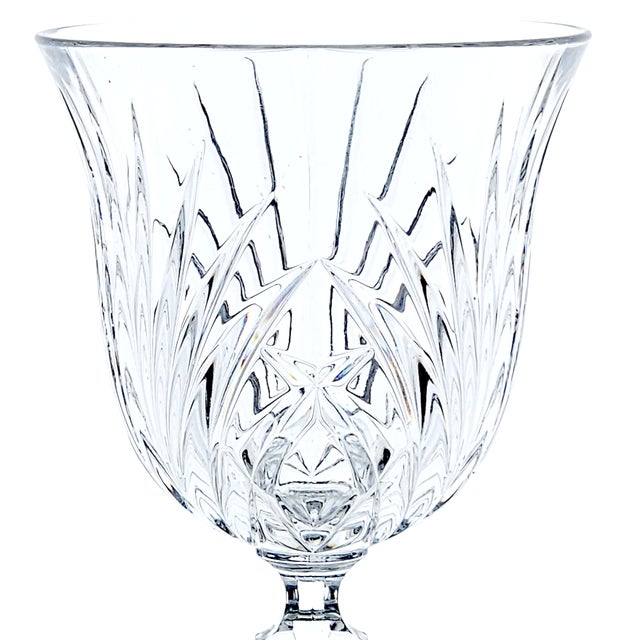 Glass Gorham Rosewood Crystal Water Goblets, Set of Five, c.1999–2006 For Sale - Image 7 of 10
