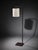 Architectural Floor Lamp With Unique Dark Bronze and Red-Tone Finish For Sale - Image 4 of 5