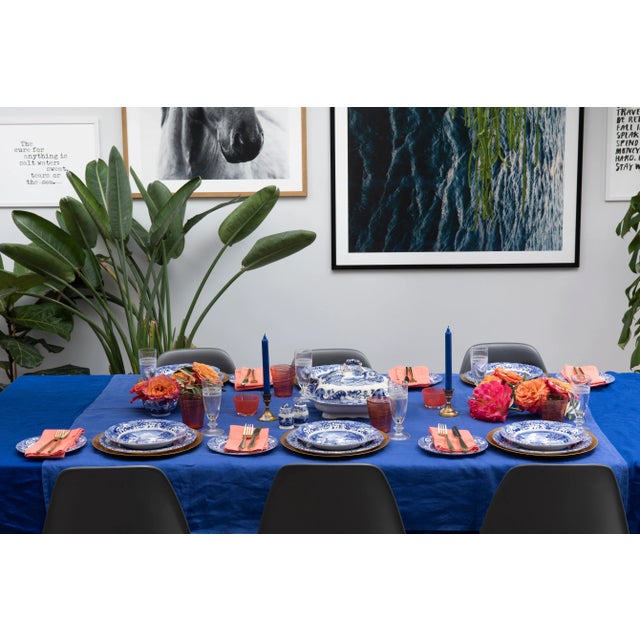 English Spode Blue Italian Covered Vegetable Dish 12" For Sale - Image 3 of 4