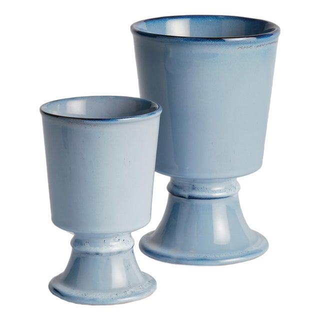 Kelcy Footed Cachepots, Set Of 2 For Sale