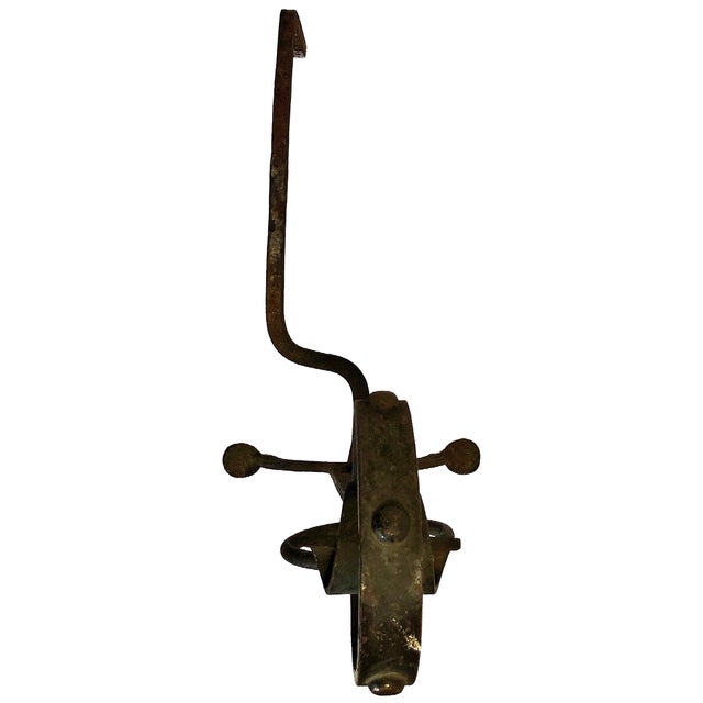 Arts & Crafts Wrought Iron Fireplace Andirons For Sale In San Francisco - Image 6 of 6