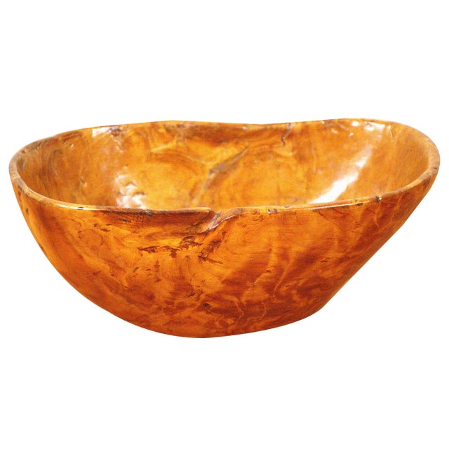 Swedish Birch Burl Bowl, 1876 For Sale