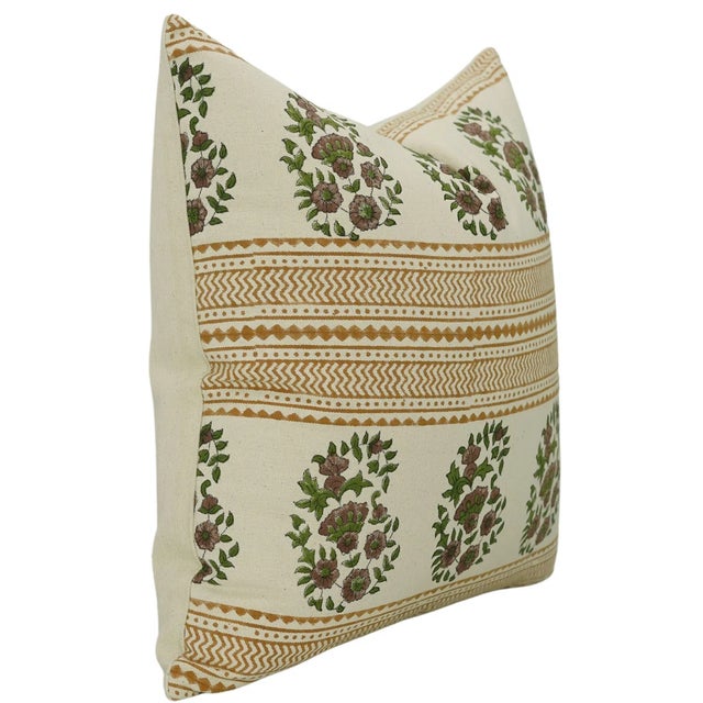 The Anar cushion cover bursts with charm, featuring a hand block printed design inspired by the pomegranate...