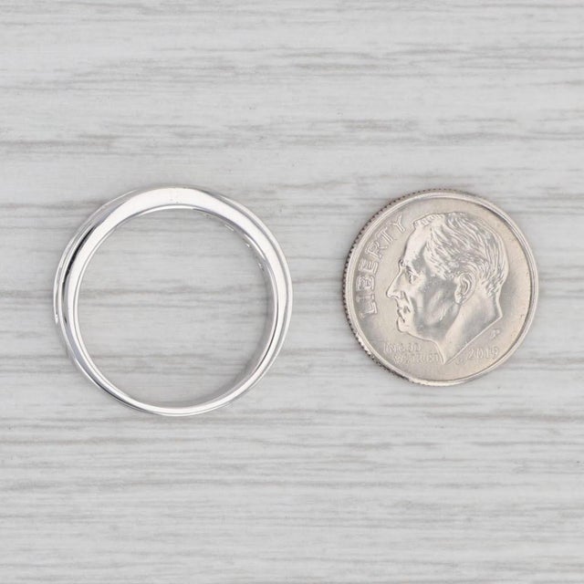 0.50ctw Diamond Wedding Band 18k White Gold Size 7-7.25 Ring Celebration Gs Labs For Sale In Greensboro - Image 6 of 7