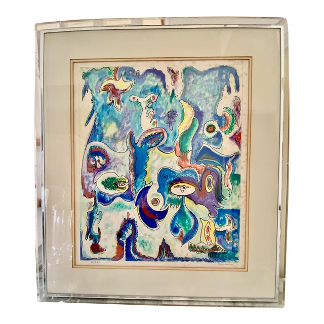 1960's Original - By: Stephen Sacklarian - Expressionist Artist a "Signed Limited Edition Genesis Iv”; 180 / 200 For Sale