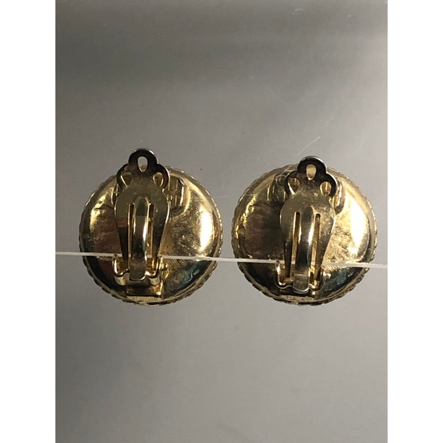 Metal 1970s Donald Stannard Lapis Lazulli Clip on Earrings, Pair For Sale - Image 7 of 9