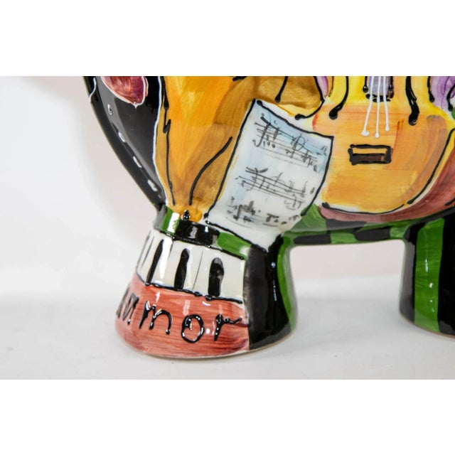 1990s Anatoly Turov Large Ceramic Circus Elephant Signed and Numbered For Sale - Image 12 of 12