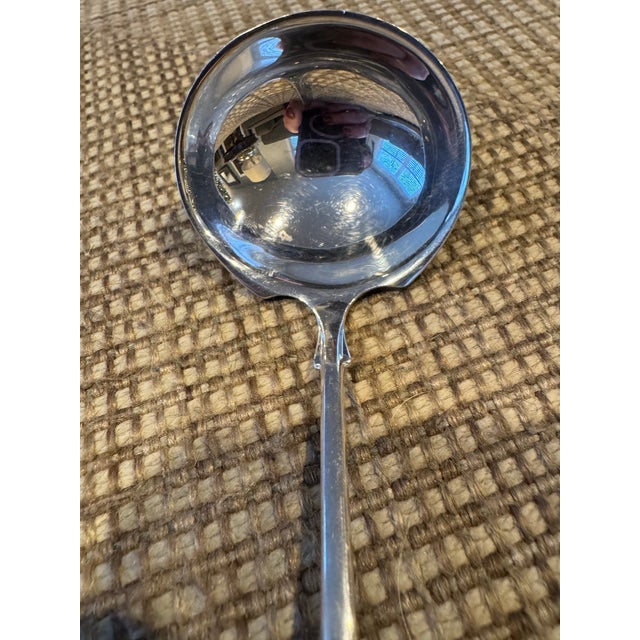 American Antique Sterling Silver Cream/Sauce Ladle For Sale - Image 3 of 5