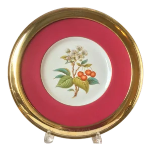 Silver Shreve and Company Spode Cherry Charger