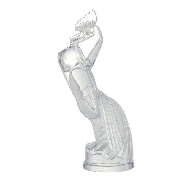 signed R. Lalique France, in molded-pressed white glass, Height: 20cm In a perfect state Model created in 1929 and removed...