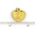 Mid 20th Century Mid 20th Century Year of the Snake 24k Gold Good Oriental Snake Heart Charm Pendant For Sale - Image 5 of 5