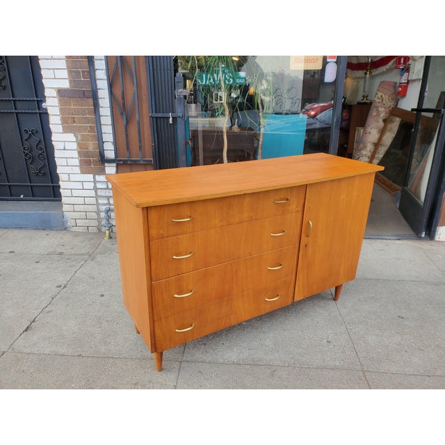 1950s Vintage Mid-Century Credenza For Sale - Image 4 of 12