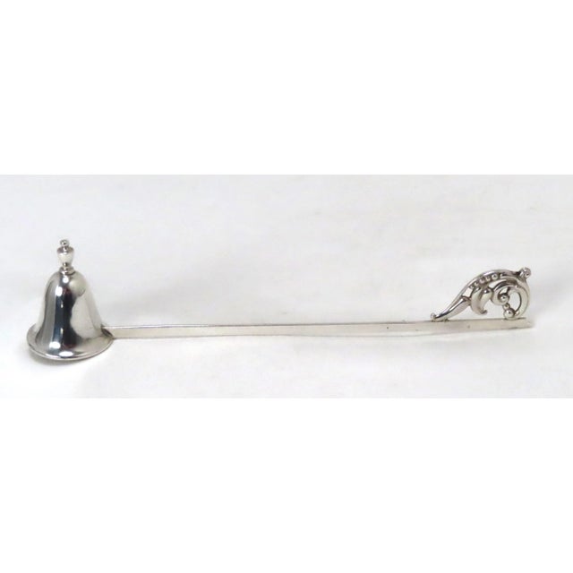 Vintage Mid 19th Century Retro Arts & Crafts Style Sterling Silver Candle Snuffer For Sale In Boston - Image 6 of 13
