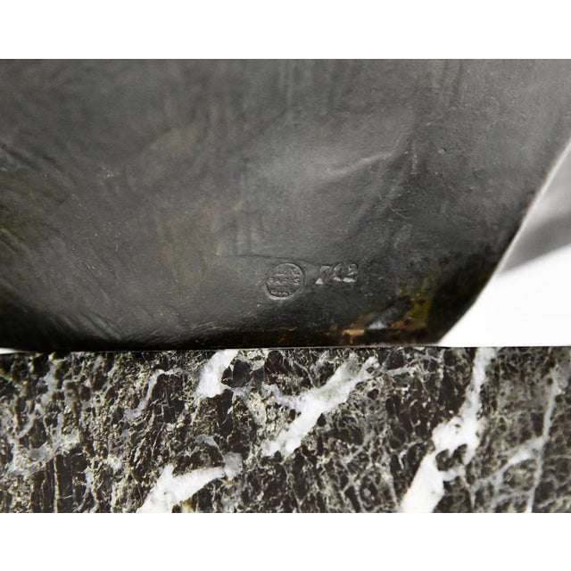 Constant Roux, Bust of Young Achilles, 1920, Bronze on Marble Base For Sale - Image 10 of 11