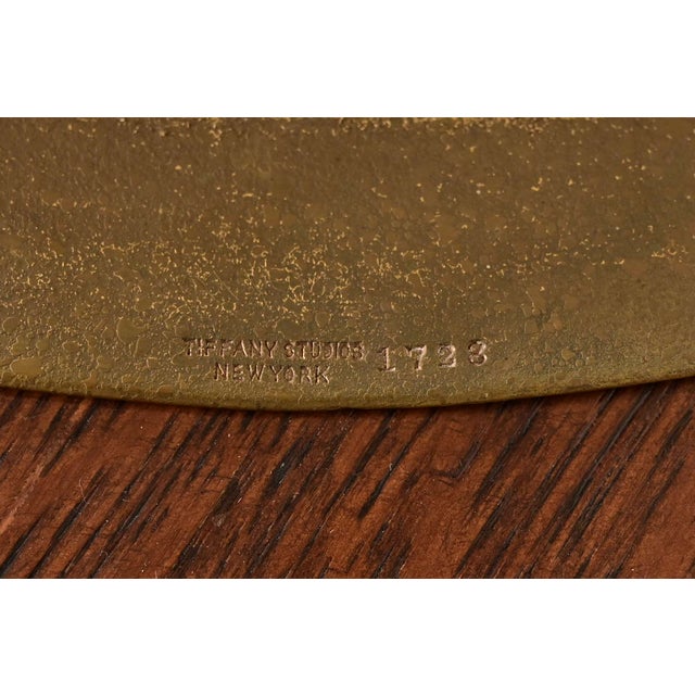 Tiffany Studios New York Bronze Large Tray With Abalone Inlay For Sale - Image 9 of 10