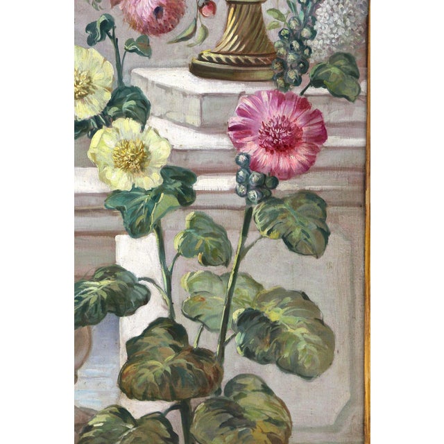 Vittorio Landi, Floral Still Lifes, Oil Paintings, 1990, Framed, Set of 2 For Sale - Image 16 of 18