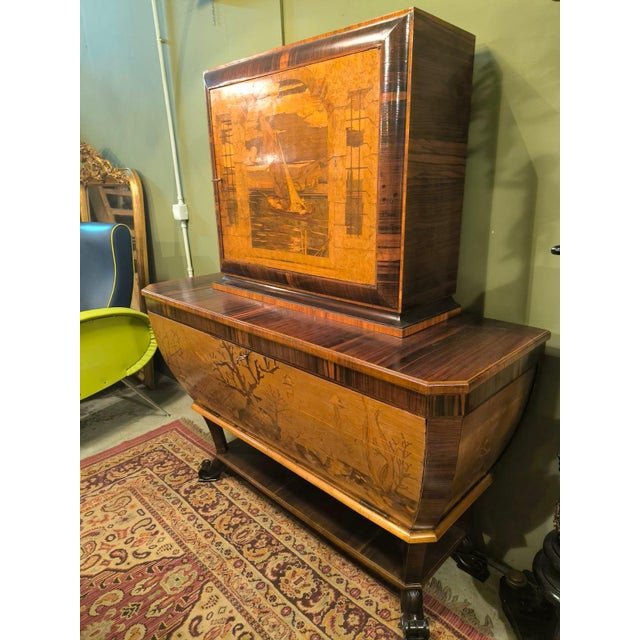 Hand-Inlaid Bar Cabinet by Cornelio Ferrandi, 1960s For Sale - Image 17 of 18